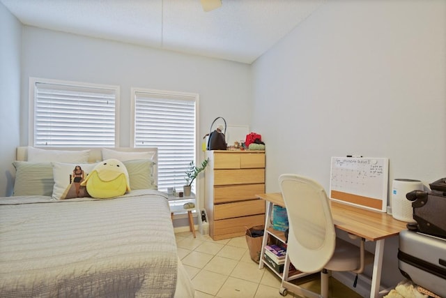 715 22 1/2 St Unit 101, Austin, TX 78705 - bedroom with light tile patterned flooring and a desk