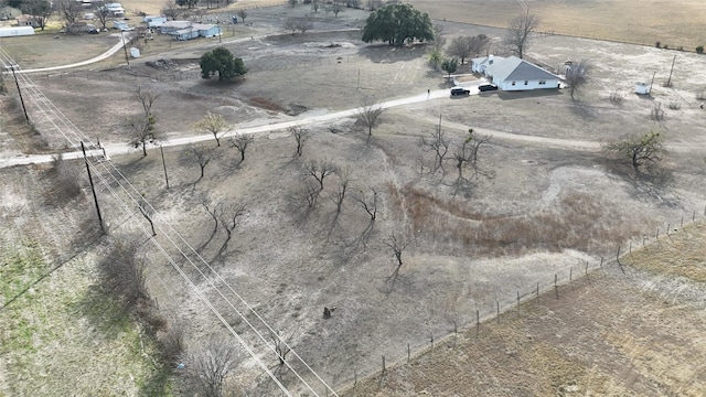 bird's eye view featuring a rural view