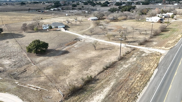 drone / aerial view featuring a rural view