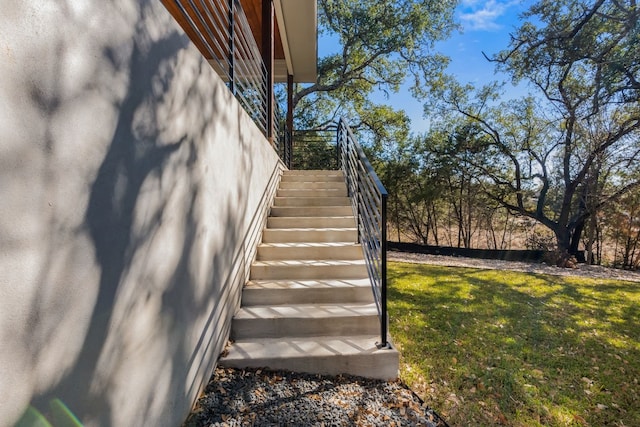 view of stairs