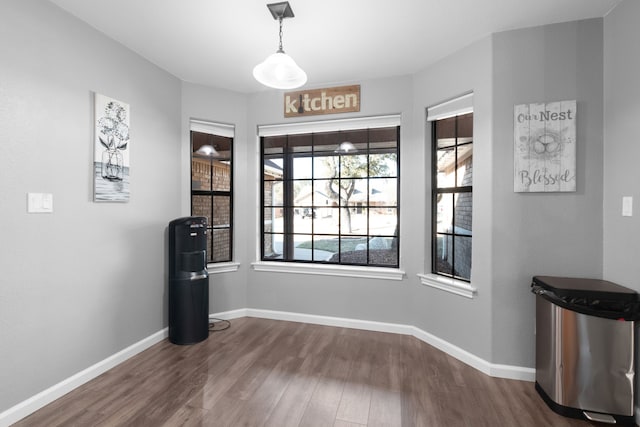 interior space with wood-type flooring