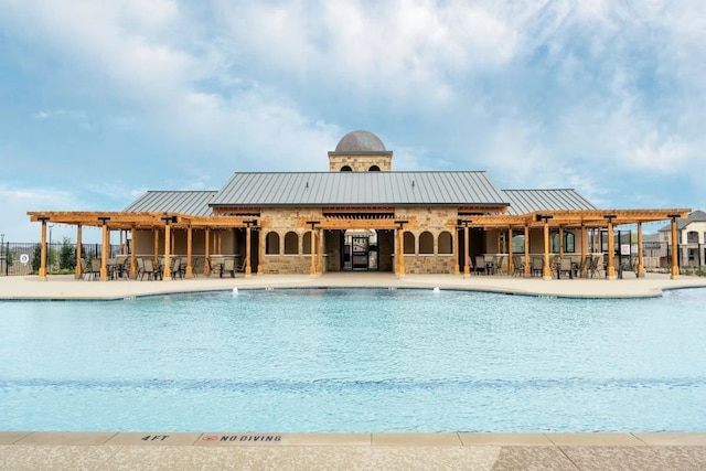 view of pool with a patio