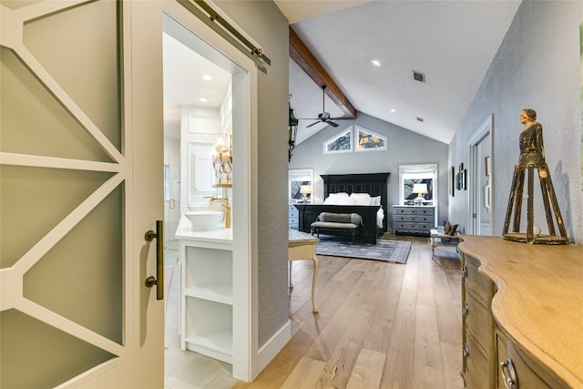 222 Winn Valley Dr, Wimberley, TX 78676 - bedroom with light wood-style flooring