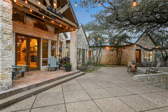 222 Winn Valley Dr, Wimberley, TX 78676 - view of patio with french doors