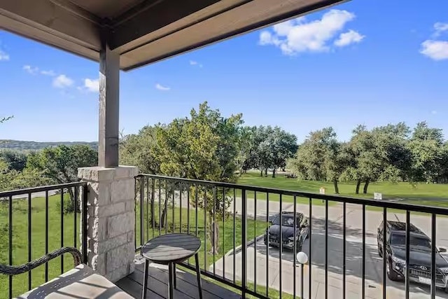 view of balcony