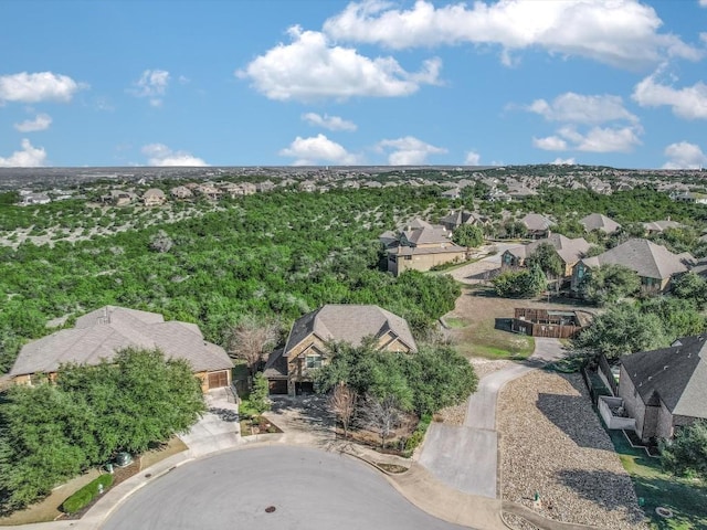 bird's eye view with a residential view