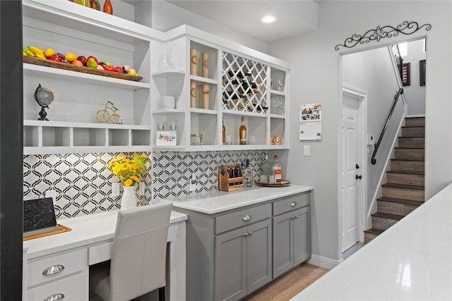 interior space featuring light hardwood / wood-style floors