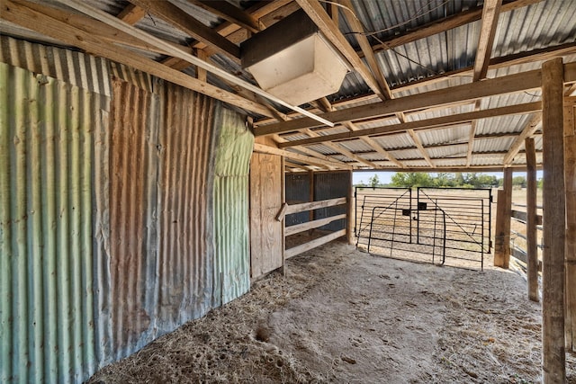 view of horse barn