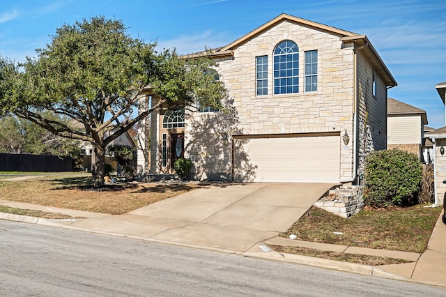 view of front of house featuring a garage