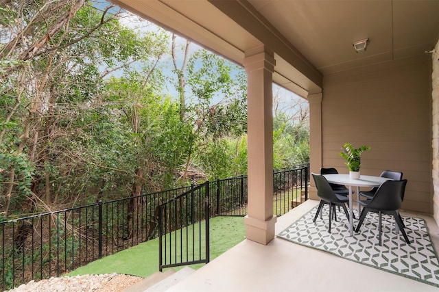 view of balcony