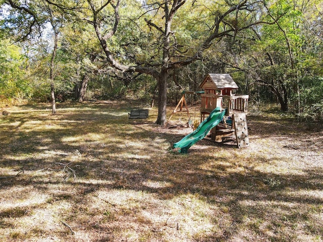 view of play area