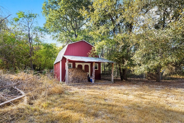 view of outbuilding