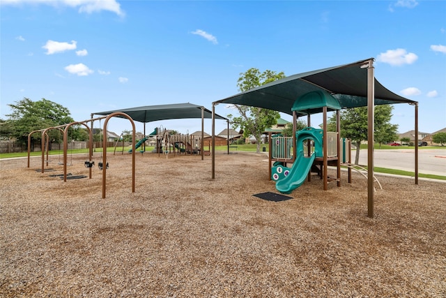 view of jungle gym