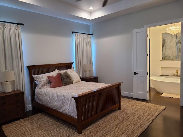 bedroom with ensuite bath