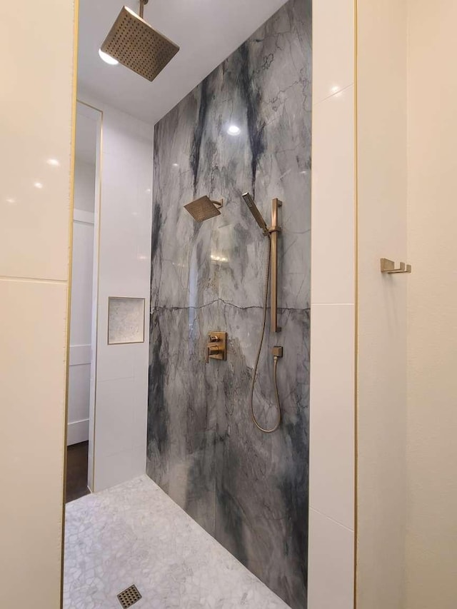 bathroom with walk in shower