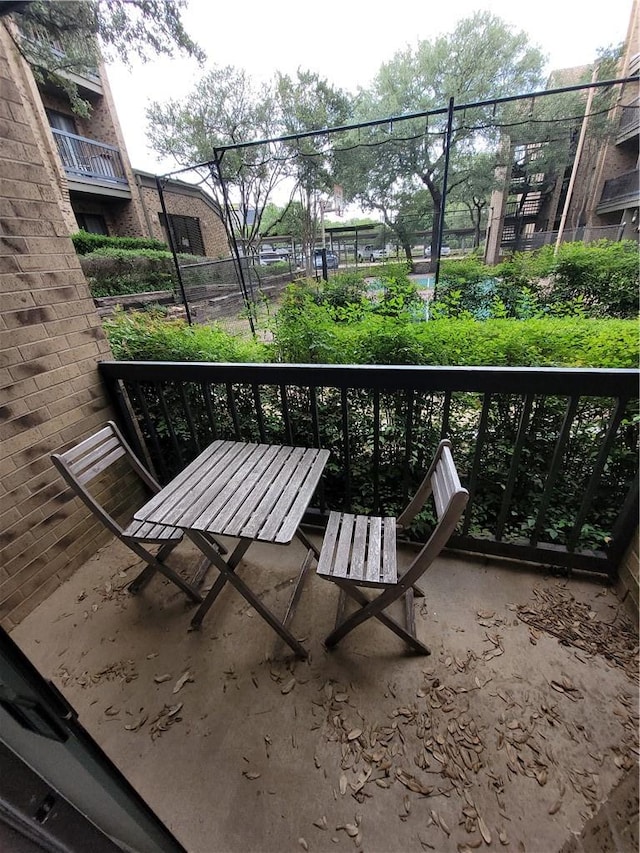 view of balcony