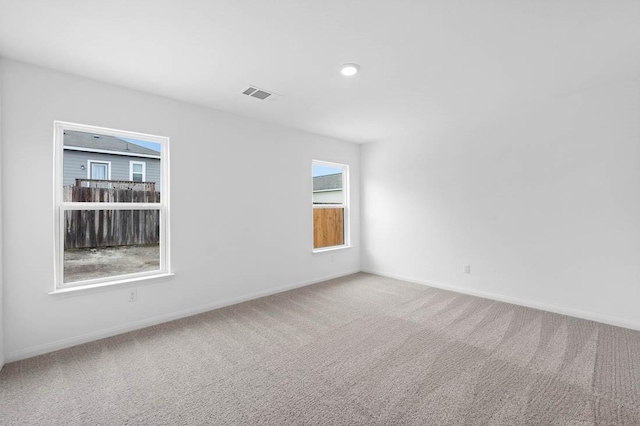 view of carpeted empty room