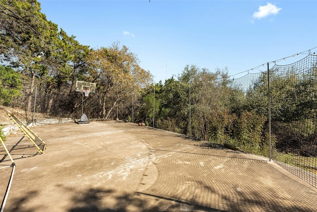 view of sport court