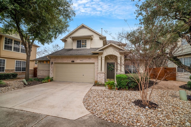 view of front of home featuring a garage