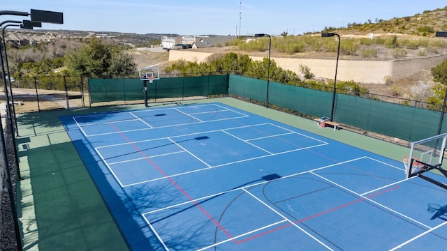 17820 Limestone Spring Ln, Austin, TX 78738 - view of tennis court with community basketball court