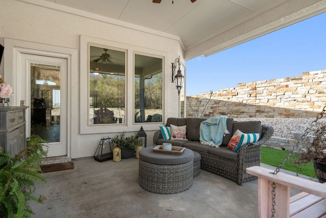 17820 Limestone Spring Ln, Austin, TX 78738 - view of patio / terrace featuring an outdoor hangout area