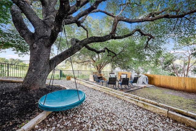 view of yard with a patio