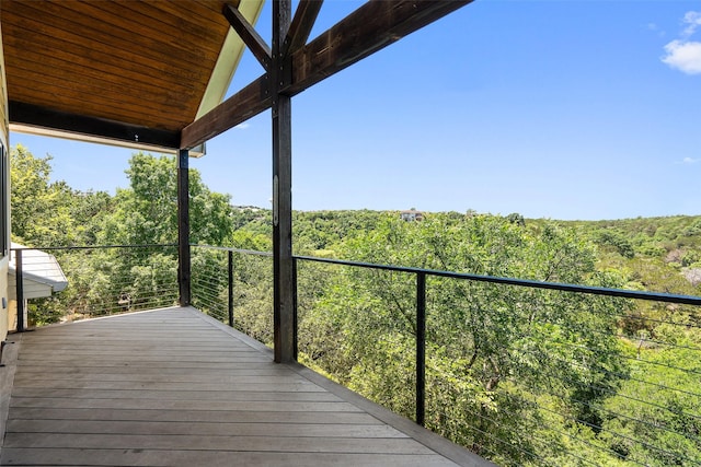 view of wooden terrace