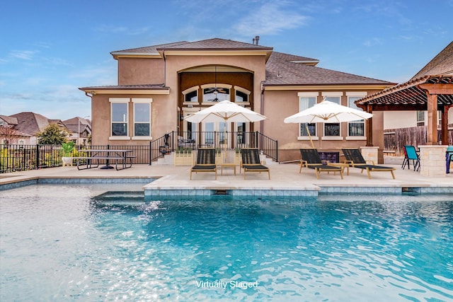 view of pool with a patio