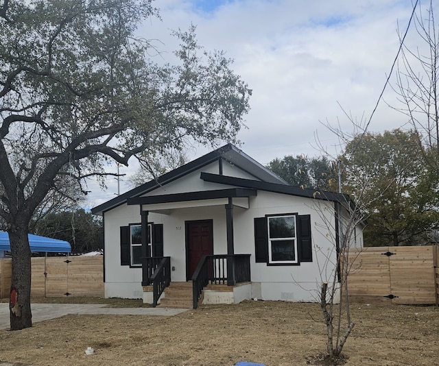 view of bungalow