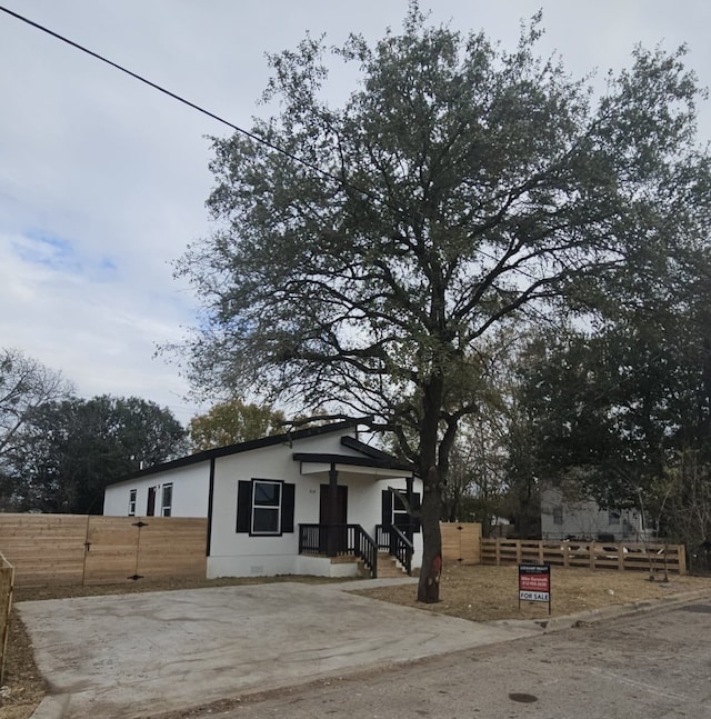 view of bungalow-style house