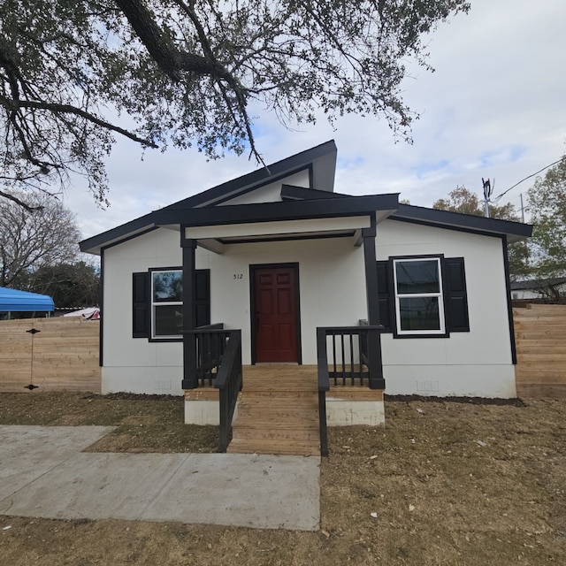 view of bungalow-style house