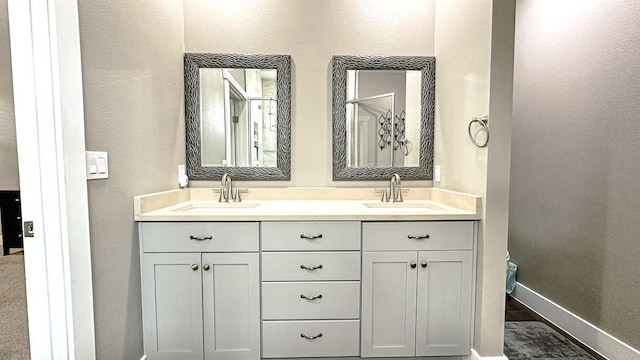 bathroom featuring vanity