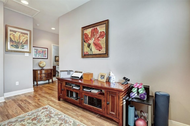 2210 Onion Creek Pkwy Unit 603, Austin, TX 78747 - office space featuring light wood-style flooring, recessed lighting, and baseboards