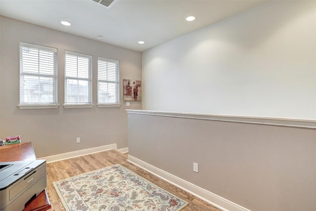 2210 Onion Creek Pkwy Unit 603, Austin, TX 78747 - office featuring light wood-style floors, baseboards, and recessed lighting