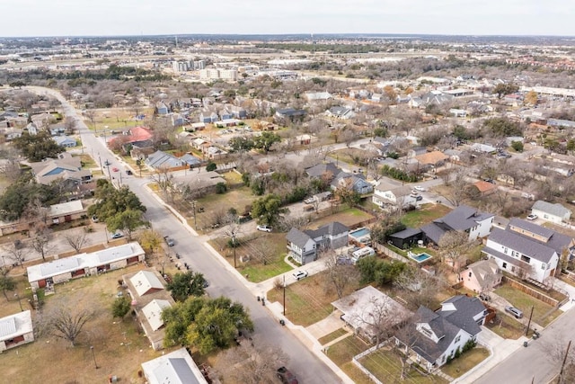 aerial view featuring a residential view