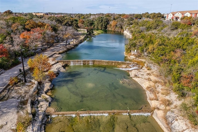 405 W 17th St, Georgetown, TX 78626 - bird's eye view featuring a water view