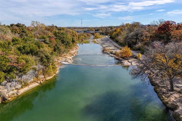 405 W 17th St, Georgetown, TX 78626 - drone / aerial view with a water view
