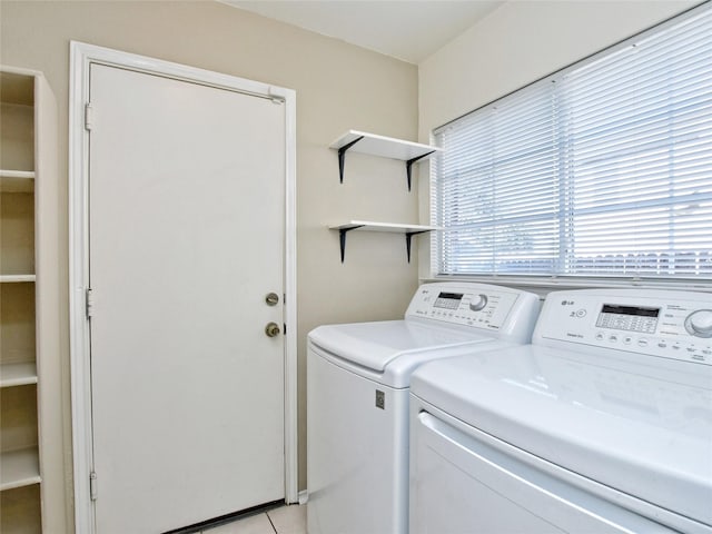 laundry area featuring washer and dryer