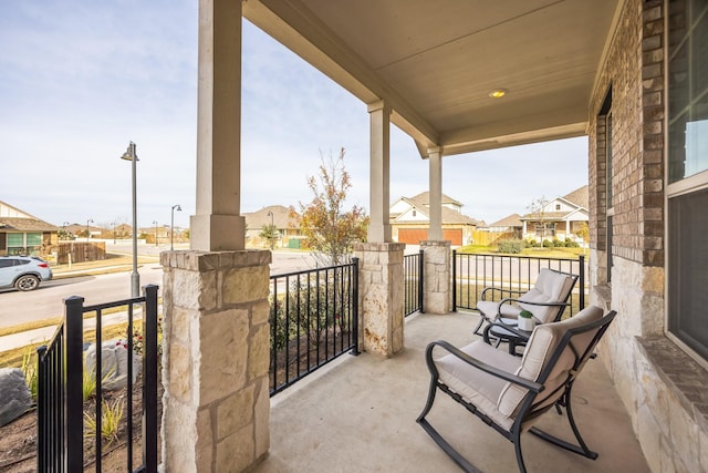 balcony with a porch