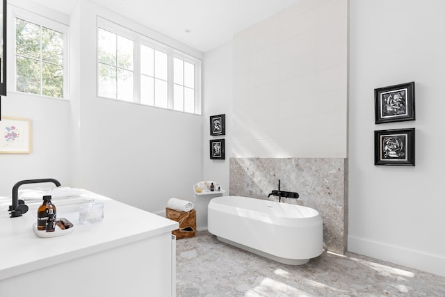 bathroom with a bathing tub