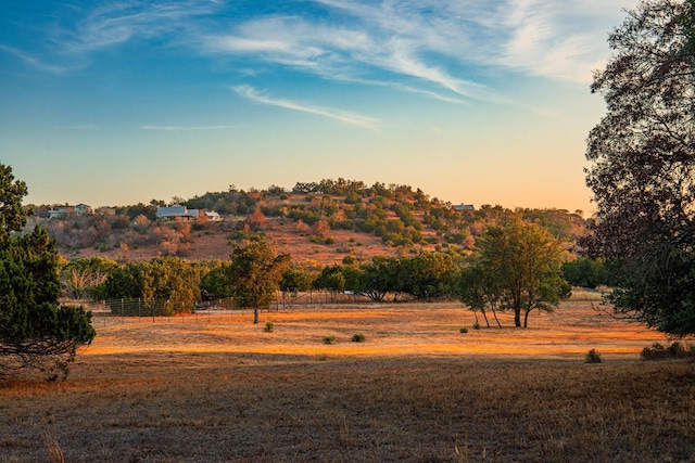 property view of mountains with a rural view