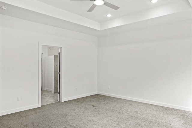 20714 Northland Dr, Lago Vista, TX 78645 - carpeted spare room featuring ceiling fan and recessed lighting