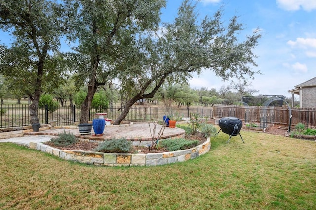 3816 Tango Ct, Leander, TX 78641 - fenced backyard with a patio area
