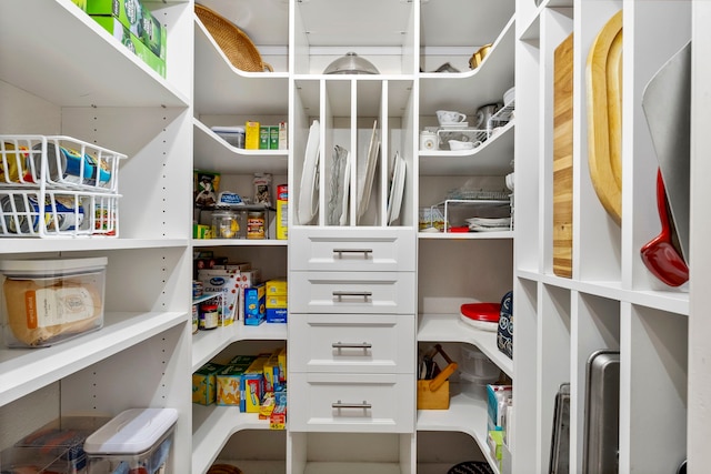 view of pantry