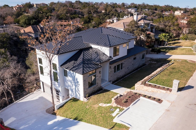 birds eye view of property