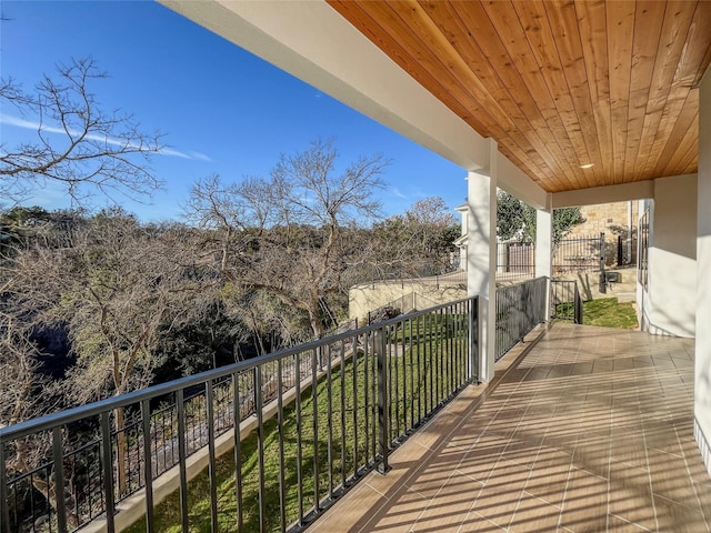 view of balcony