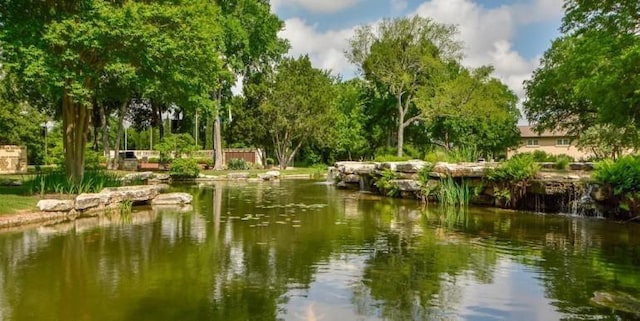 view of water feature