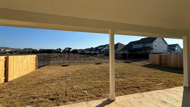 view of yard featuring a patio