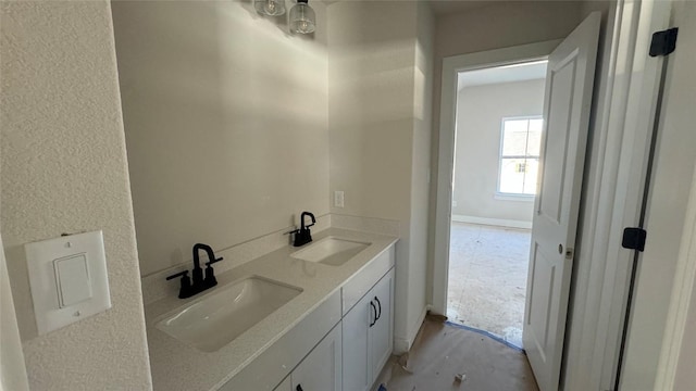 bathroom featuring vanity