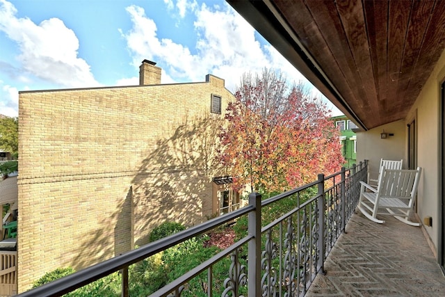 view of balcony